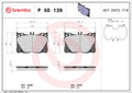 set placute frana,frana disc P 50 139 BREMBO