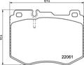 set placute frana,frana disc P 50 145 BREMBO