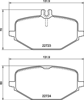 set placute frana,frana disc P 50 161 BREMBO