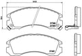 set placute frana,frana disc P 54 017 BREMBO