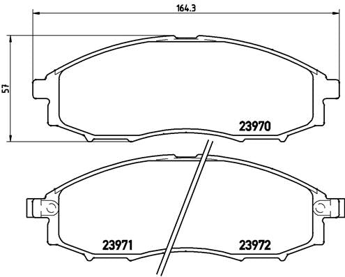 Set placute frana BREMBO P 56 049
