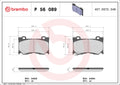 Set placute frana BREMBO P 56 089