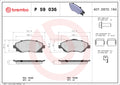 set placute frana,frana disc P 59 036 BREMBO