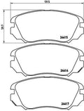 set placute frana,frana disc P 59 054 BREMBO