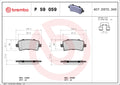 set placute frana,frana disc P 59 059 BREMBO