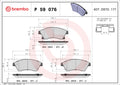 set placute frana,frana disc P 59 076 BREMBO