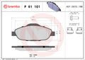set placute frana,frana disc P 61 101 BREMBO