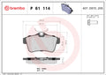 set placute frana,frana disc P 61 114 BREMBO