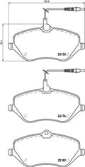 set placute frana,frana disc P 61 119 BREMBO