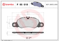 set placute frana,frana disc P 65 018 BREMBO