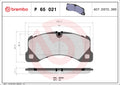 set placute frana,frana disc P 65 021 BREMBO
