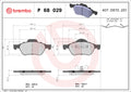 set placute frana,frana disc P 68 029 BREMBO
