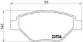 set placute frana,frana disc P 68 031 BREMBO