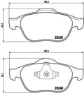 set placute frana,frana disc P 68 032 BREMBO