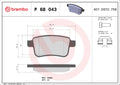 set placute frana,frana disc P 68 043 BREMBO