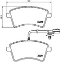 set placute frana,frana disc P 68 058 BREMBO