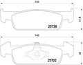set placute frana,frana disc P 68 060 BREMBO
