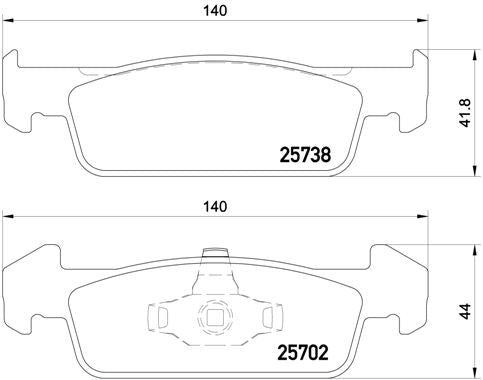 set placute frana,frana disc P 68 060 BREMBO