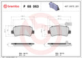 set placute frana,frana disc P 68 063 BREMBO
