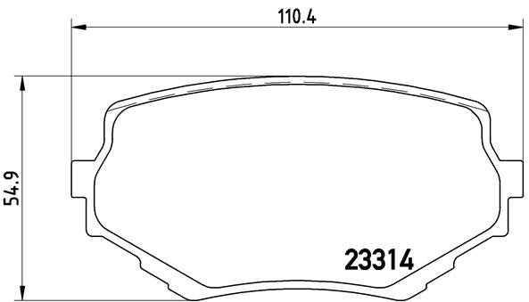 set placute frana,frana disc P 79 009 BREMBO