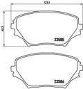 set placute frana,frana disc P 83 055 BREMBO