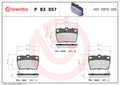 set placute frana,frana disc P 83 057 BREMBO