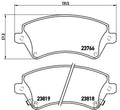 Set placute frana BREMBO P 83 064