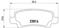 set placute frana,frana disc P 83 065 BREMBO