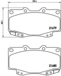 set placute frana,frana disc P 83 069 BREMBO