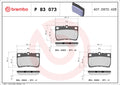 set placute frana,frana disc P 83 073 BREMBO