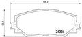 set placute frana,frana disc P 83 082 BREMBO