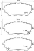 set placute frana,frana disc P 83 171 BREMBO