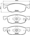 set placute frana,frana disc P 83 185 BREMBO