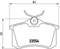 set placute frana,frana disc P 85 017 BREMBO