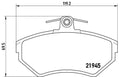 set placute frana,frana disc P 85 032 BREMBO