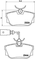 set placute frana,frana disc P 85 046 BREMBO