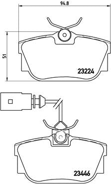 set placute frana,frana disc P 85 046 BREMBO