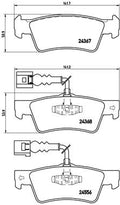 set placute frana,frana disc P 85 068 BREMBO