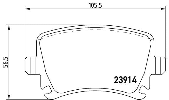 set placute frana,frana disc P 85 073X BREMBO