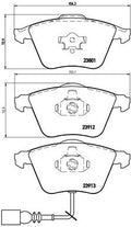 set placute frana,frana disc P 85 079 BREMBO