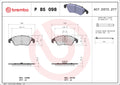 set placute frana,frana disc P 85 098 BREMBO
