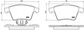 set placute frana,frana disc P 85 106 BREMBO