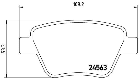 set placute frana,frana disc P 85 114 BREMBO