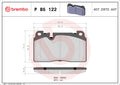 set placute frana,frana disc P 85 122 BREMBO