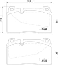 set placute frana,frana disc P 85 123 BREMBO
