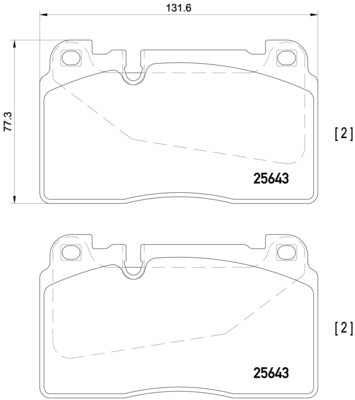 set placute frana,frana disc P 85 123 BREMBO
