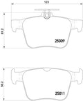set placute frana,frana disc P 85 124 BREMBO