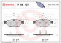 set placute frana,frana disc P 85 127 BREMBO