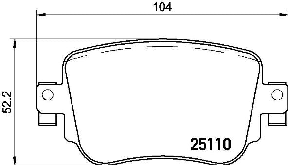 set placute frana,frana disc P 85 135 BREMBO