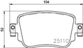 set placute frana,frana disc P 85 140 BREMBO